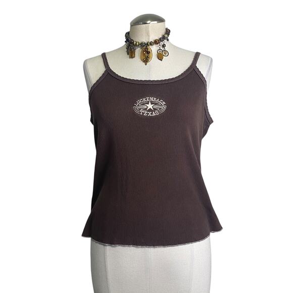 Vtg Y2k Luckenbach Texas Embroidered Country Girl Tank Top - Picture 10 of 15
